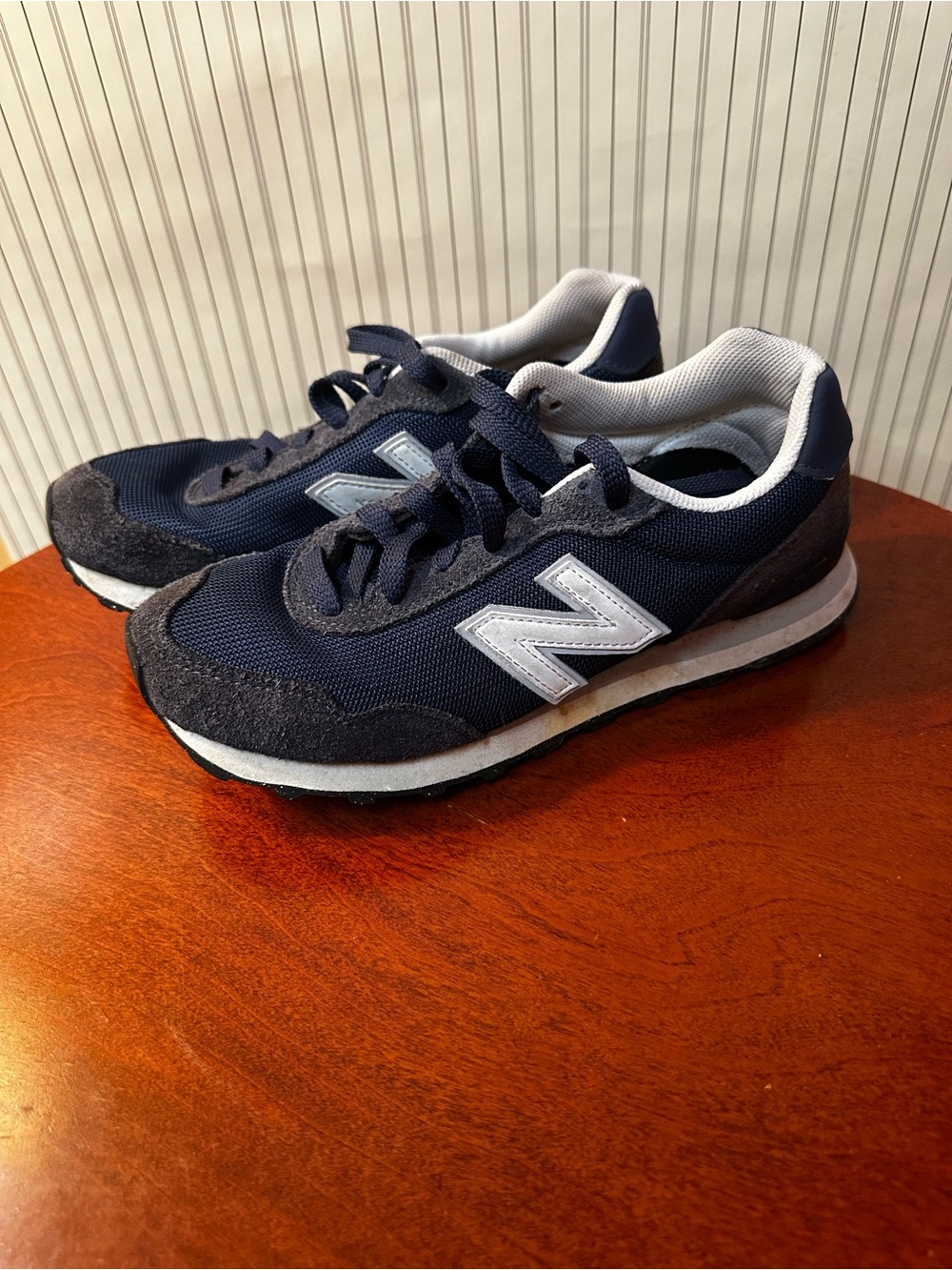 New Balance Women’s 515 Navy and White Retro Runner Sneakers